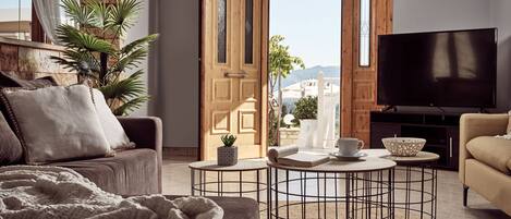 TV connectée, cheminée