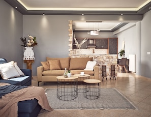 TV connectée, cheminée