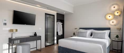 Suite clásica, vista al mar | 1 habitación, ropa de cama hipoalergénica y minibar