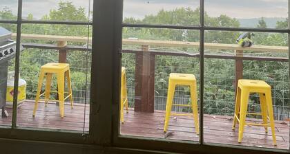 Fun cottage w/VIEW, minutes to downtown Eureka Springs, Beaver Lake, White River