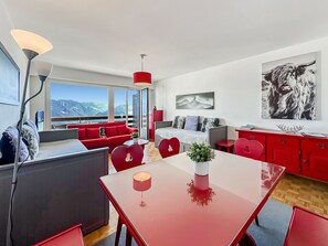 Interior - Pied-à-terre in Crans-Montana, pool and view - Swi (Crans-Montana)