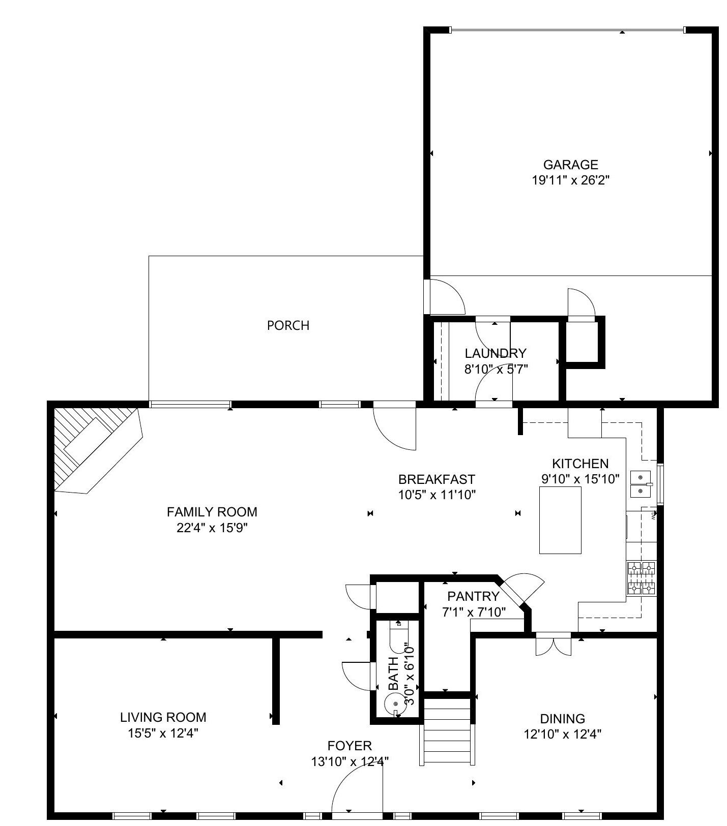 Downstairs Floor plan