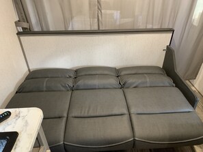 Interior - Luxe Mountain Camping with Theater, Hot Tub, Fire Pit & Hiking Trails (Jonesville)