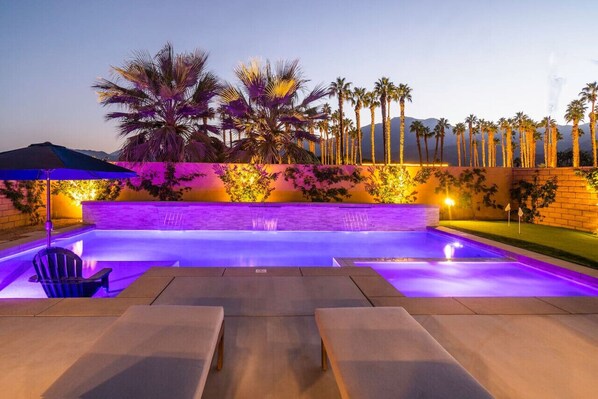 A heated pool
