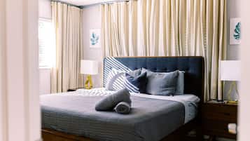 Pillow-top beds, laptop workspace, iron/ironing board, free WiFi