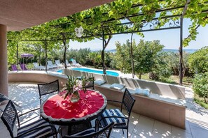 Villa | View from property - Villa Belezza Sleeps 8 With Pool (Kastela)