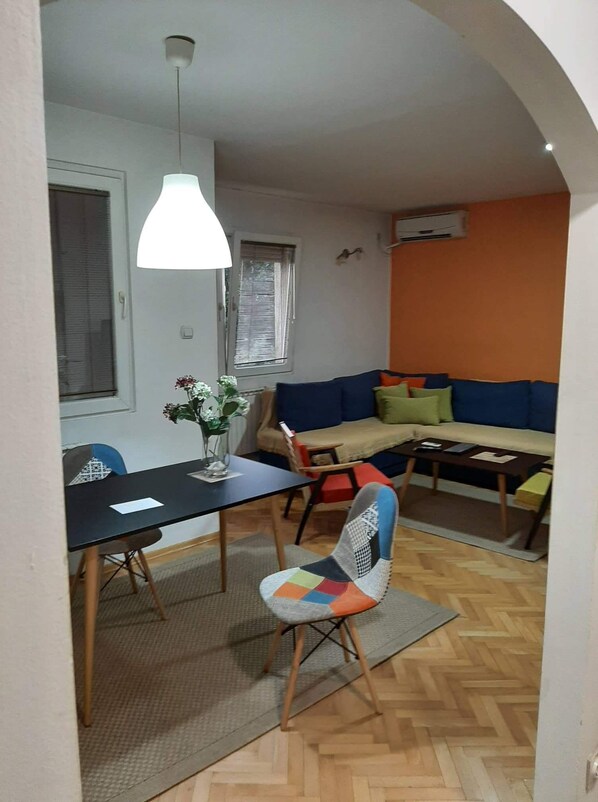 Apartment, 1 Queen Bed with Sofa bed | Interior - Stunning Color 1-bed Apartment in Skopje (Skopje)