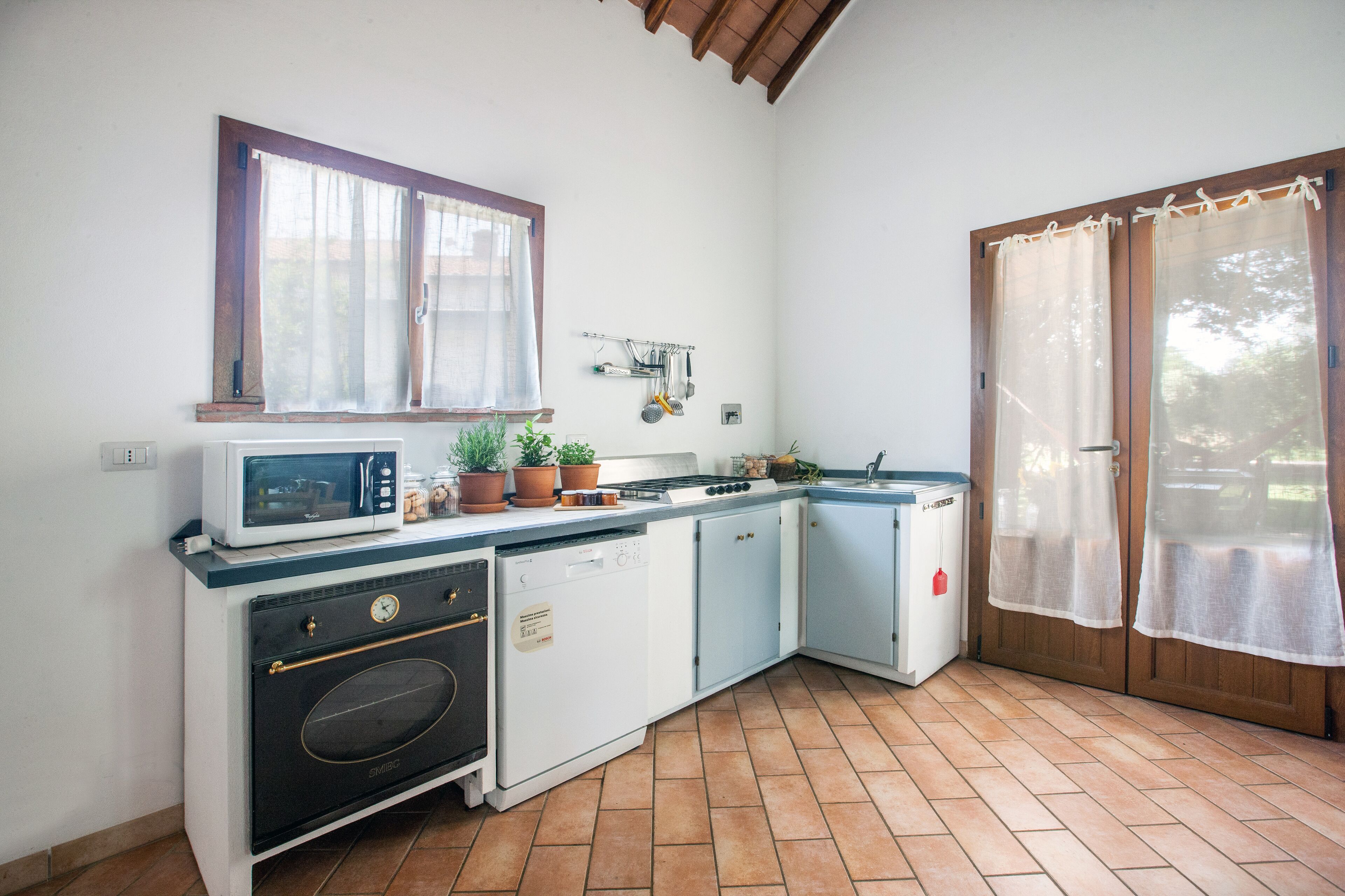 Fridge, oven, stovetop, dishwasher