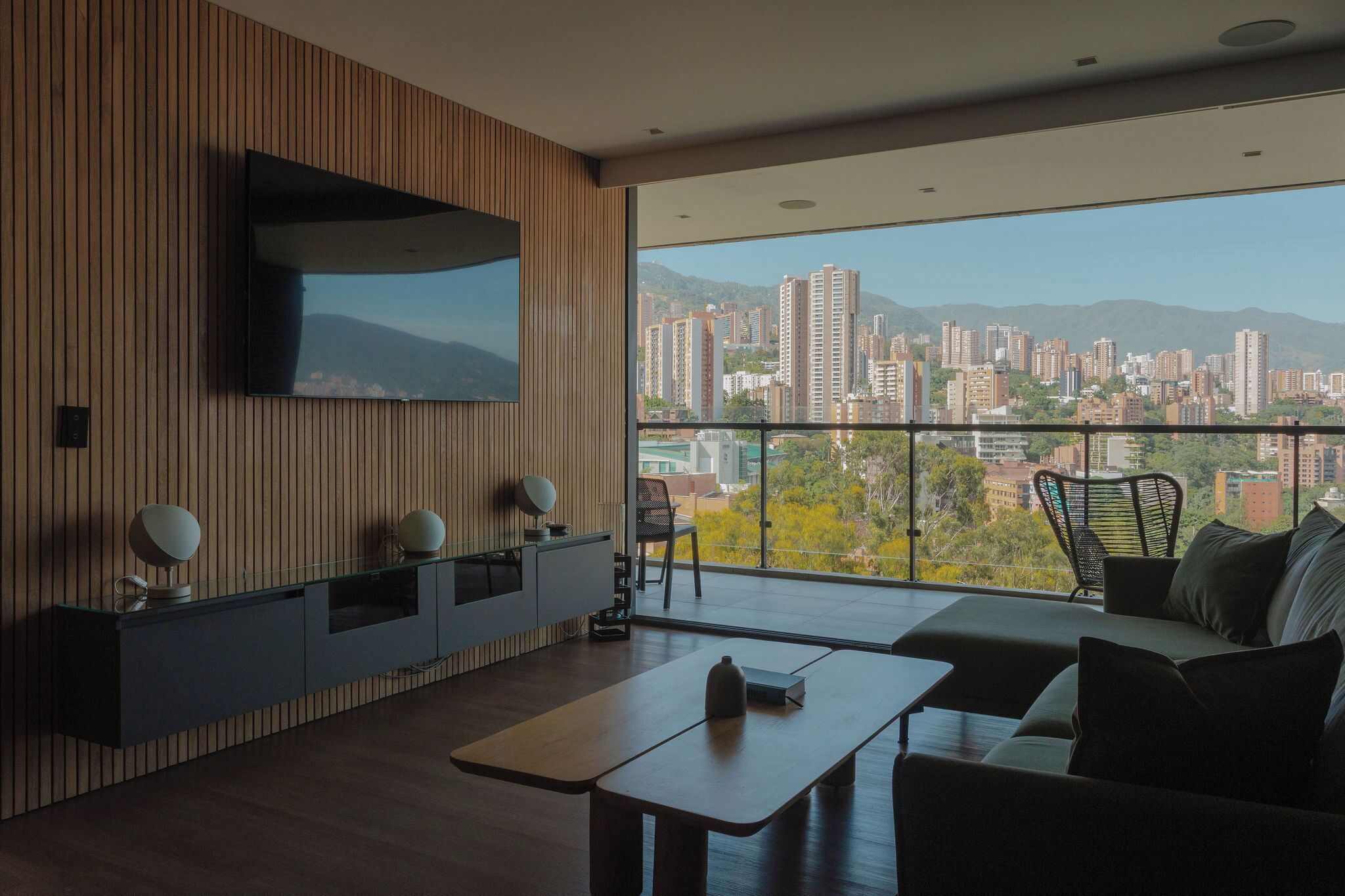Apartment, 1 Bedroom | Living room | Flat-screen TV