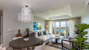 Garden View Condo Suite | Living area | 55-inch Smart TV with digital channels, TV