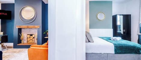 3 soverom, strykejern/-brett, reiseseng for barn og wi-fi