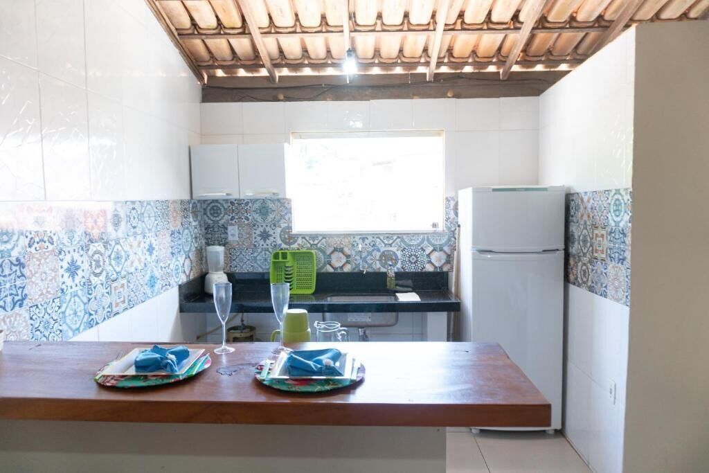 Family Apartment | Private kitchen | Fridge, cookware/dishes/utensils, dining tables