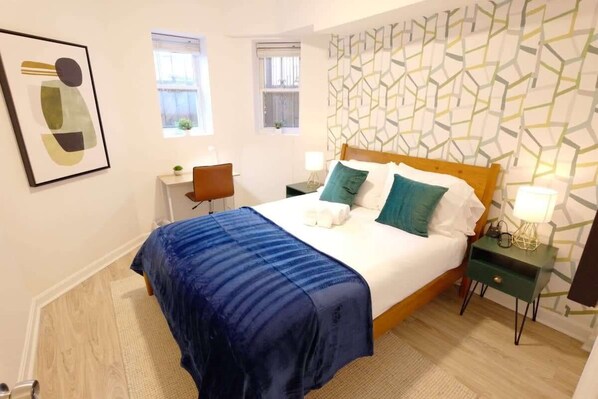 2 soveværelser, skrivebord, strygejern/strygebræt, Wi-Fi