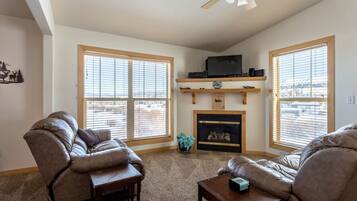 TV connectée, cheminée