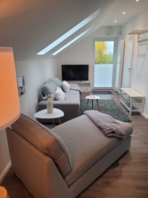 Fernseher, DVD-Player, Stereoanlage