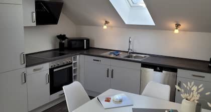 Cozy attic apartment with balcony