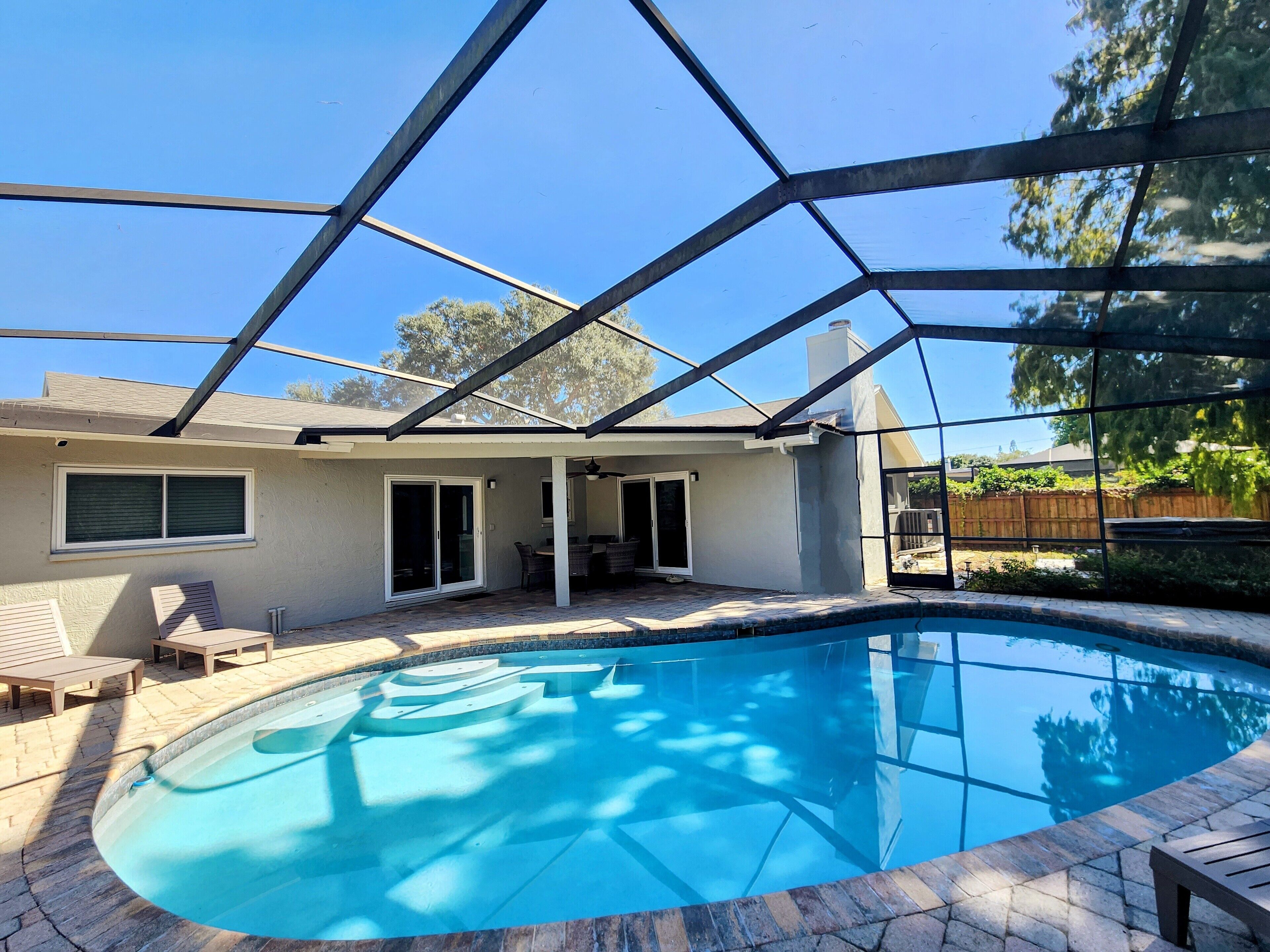 A heated pool