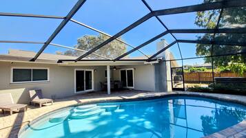A heated pool