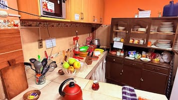 Mini-fridge, microwave, oven, dishwasher