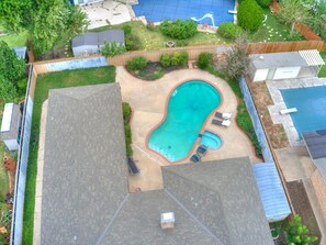 A heated pool