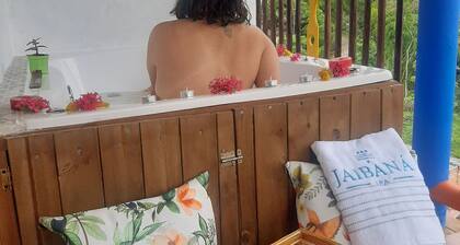 Cabañas con vista a la montaña