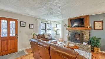 TV connectée, cheminée