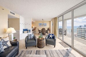 TV - Beautiful Ocean View 2-Story 2 Bedroom 3 Bath Condo in Kingston Plantation - North Hampton 1714 (Myrtle Beach)