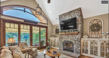 Beautiful lakeside family or corporate retreat with pool, hot tub, and more!