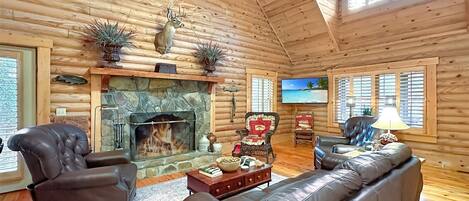 TV, fireplace, ping pong