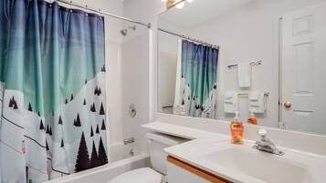 Hair dryer, towels