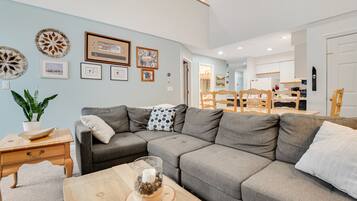 Télévision, cheminée, services de streaming