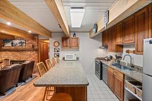 Fridge, microwave, stovetop, dishwasher - Winter in the Heart of Aspen! Steps to Gondola | Wood FP, W/D, Easy 1st Floor Access (Aspen)
