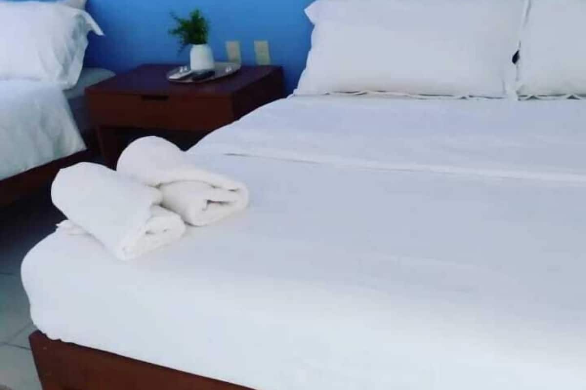 Hypoallergeen beddengoed, een laptopwerkplek, gratis wifi