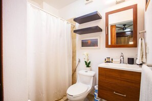 Regadera y secadora de cabello 