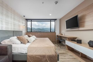 1 Schlafzimmer, Schreibtisch, Bügeleisen/Bügelbrett, Reisekinderbett