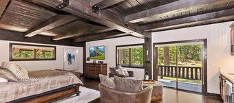 Grand Swiss: Extraordinary Secluded Chalet-Style Estate Nestled on Nearly 3 Acres! Outdoor Hot Tub! Movie Theater! Game Room!