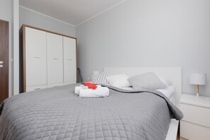 Apartamento, 1 quarto, sacada | 1 quarto, roupa de cama