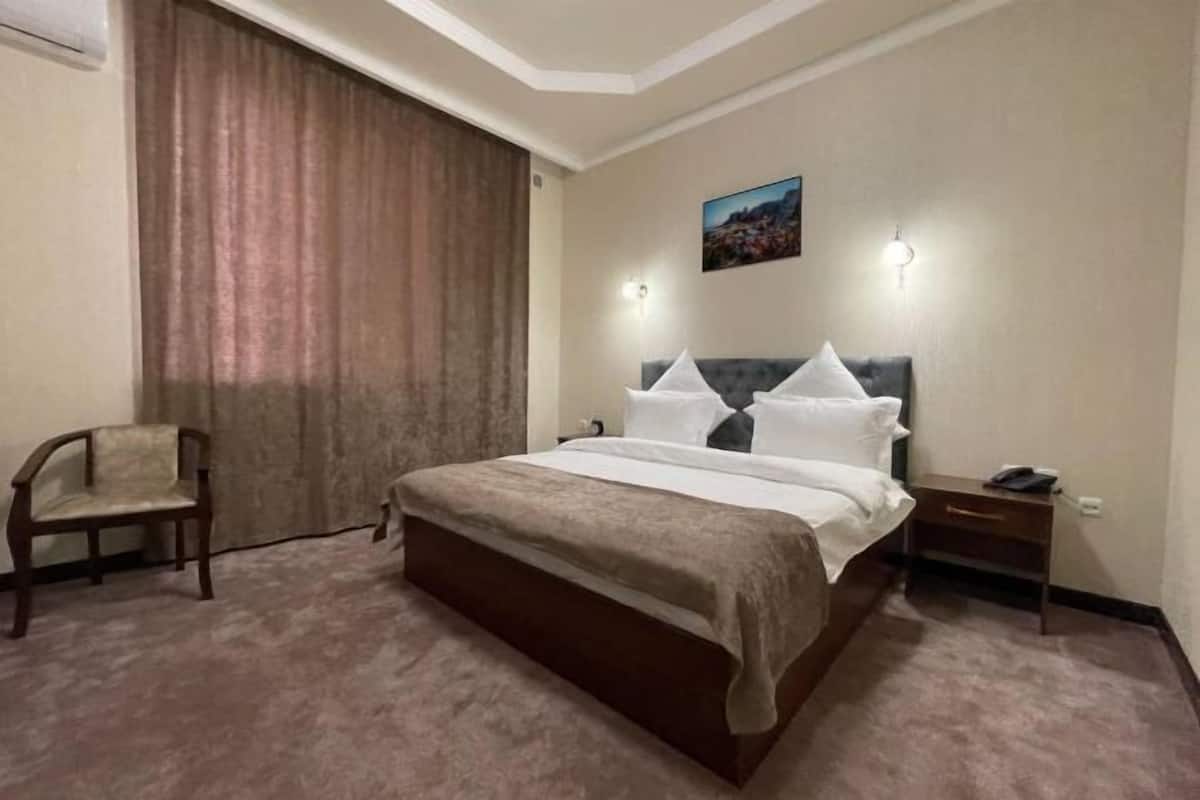 Premium bedding, down comforters, Select Comfort beds, in-room safe