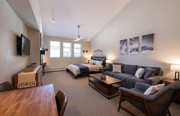 Studio | Interior - Sixth Floor Studio with Village and Mountain View - Fraser Crossing/Founders Pointe Premium-Rated 4669 (Winter Park)