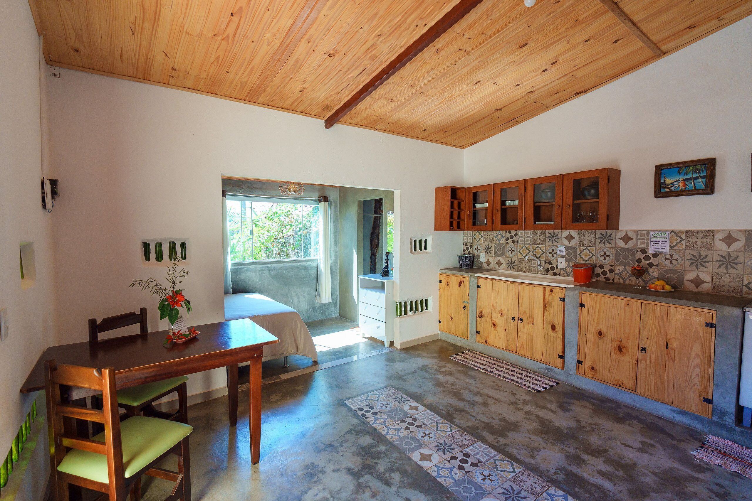 Apartment | Private kitchen | Fridge, toaster oven, cookware/dishes/utensils, cleaning supplies