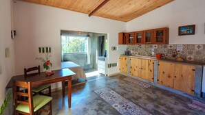 Apartment | Private kitchen | Fridge, toaster oven, cookware/dishes/utensils, cleaning supplies