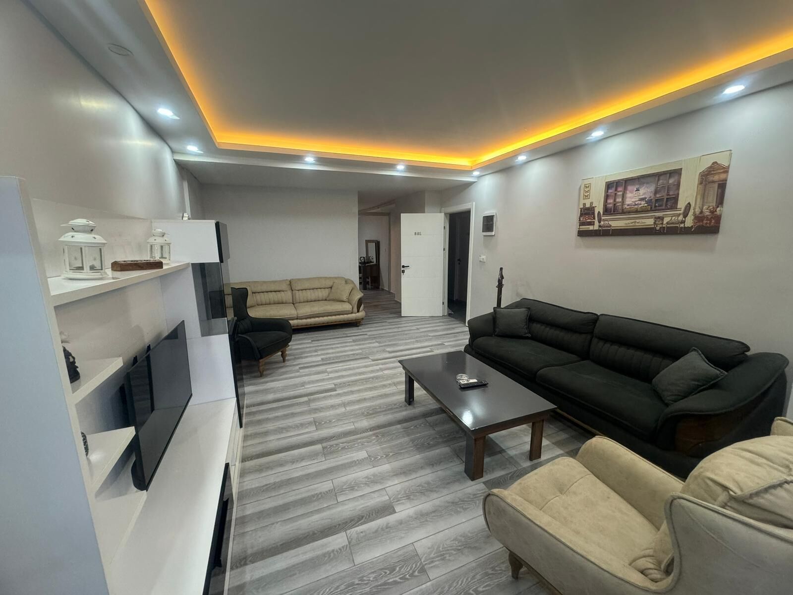 Apartamento familiar, 2 habitaciones, vistas al mar | Sábanas de algodón egipcio y ropa de cama de alta calidad