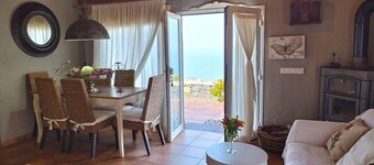 Casa El Topo, panoramic views, fireplace and barbecue in Puntagorda, La Palma