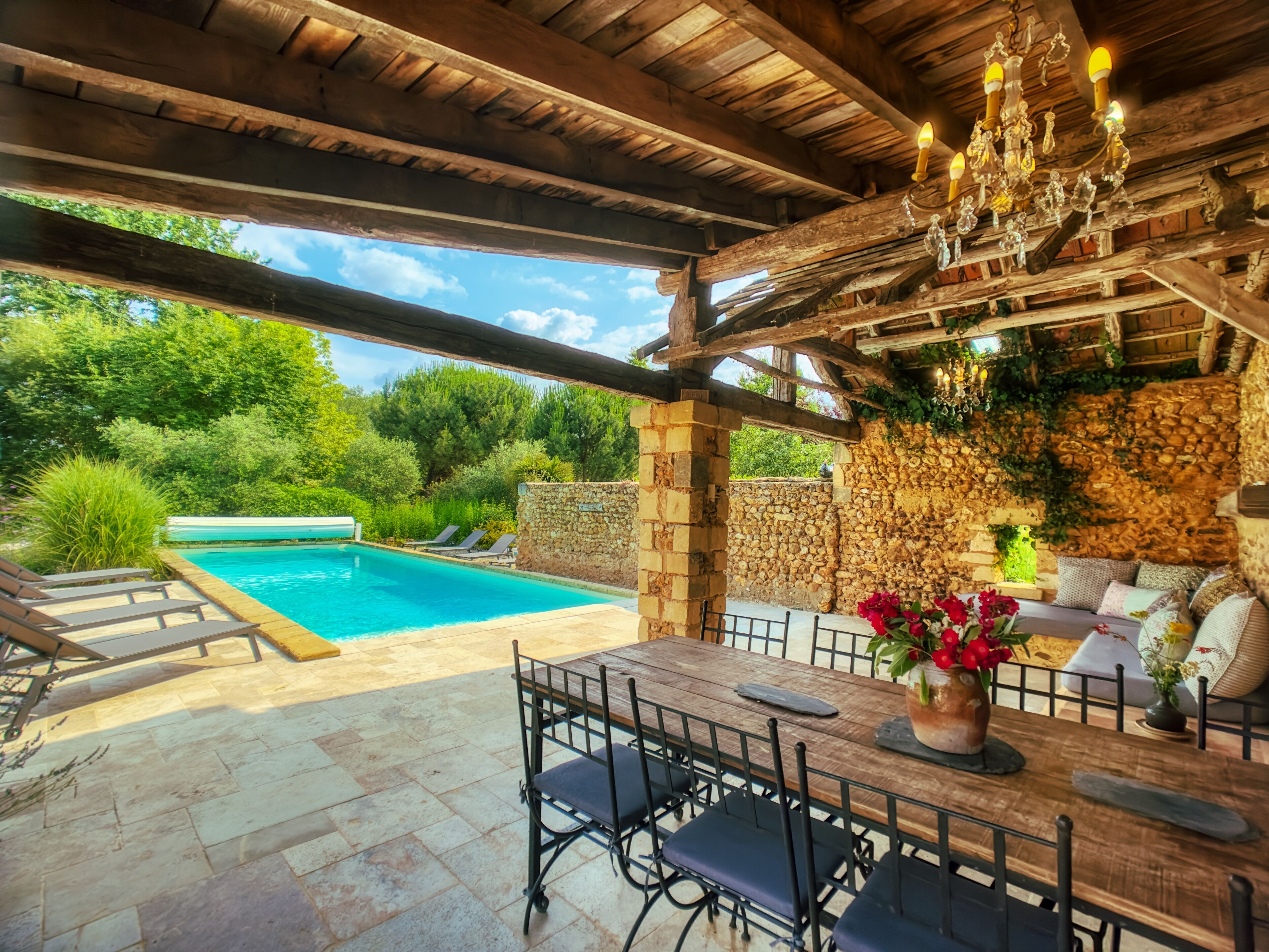 屋外プール、温水プール