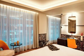 In-room safe, desk, laptop workspace, blackout drapes - Zeus Essence Athens Central, Trademark Collection by Wyndham (Athens)