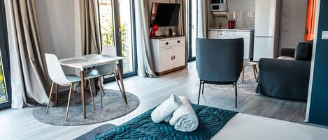 1 Schlafzimmer, Bügeleisen/Bügelbrett, kostenloses WLAN, Bettwäsche