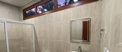 Shower, towels