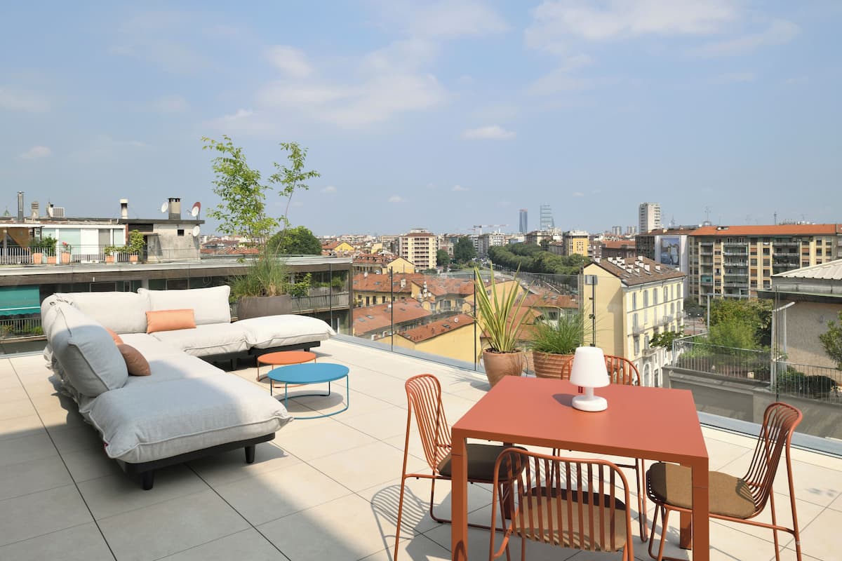Superhero - Terrace Suite - 100 sqm PANORAMIC TERRACE | Literie hypoallergénique, lit avec matelas en mousse à mémoire