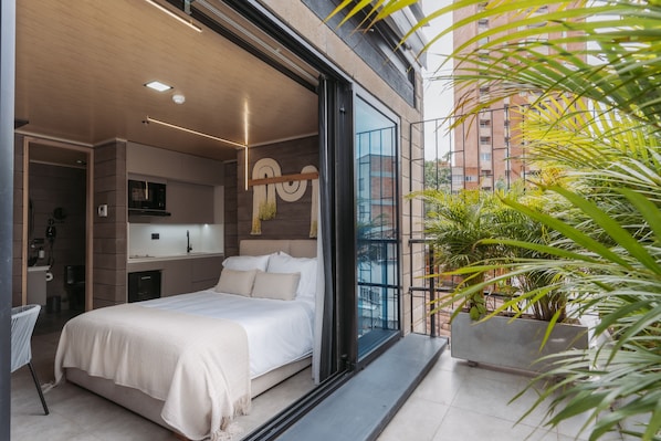 Blick von der Unterkunft