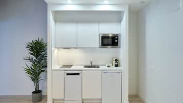 Suite Grand, 2 dormitoris, no fumadors | Cuina privada | Frigorífic, microones, placa de cuina i rentaplats